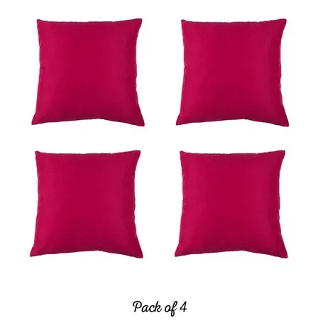 Farmhouse Square and Lumbar Solid Color Throw Pillow Covers Set