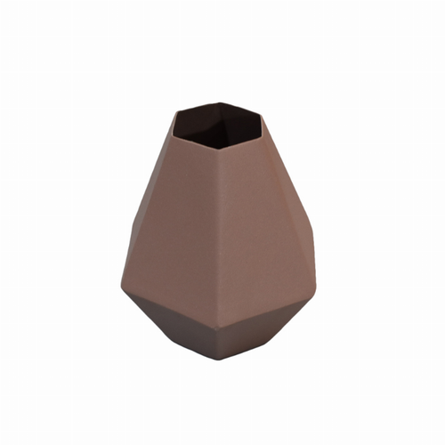 Handmade Iron Geometric Bud Vase For Indoor & Outdoor Use