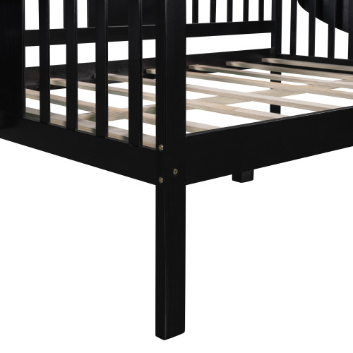 Espresso Wood Full Day Bed