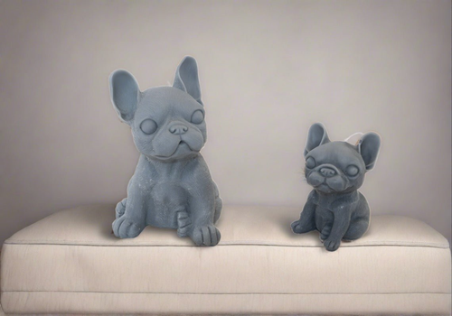 Cute French Bulldog Candle