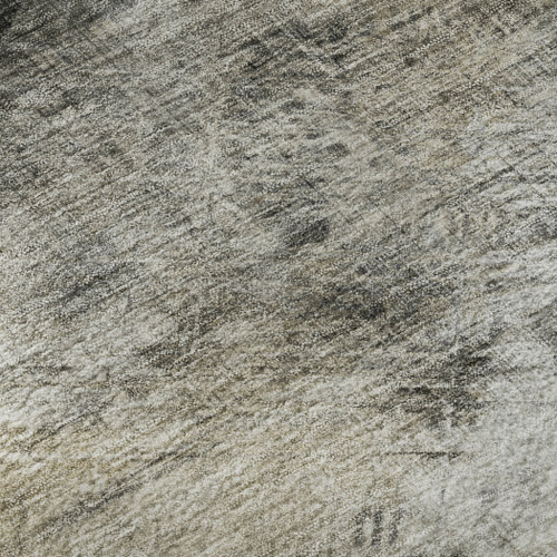 10' X 14' Beige Gray And Ivory Abstract Washable Area Rug With UV Protection
