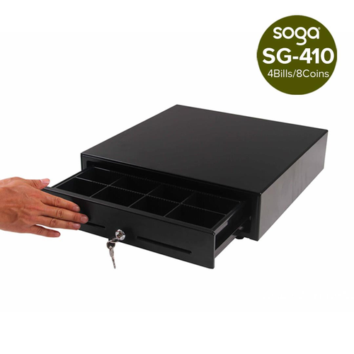 Heavy Duty Cash Drawer Manual  Bills  Coins Cheque Slot Tray Pos