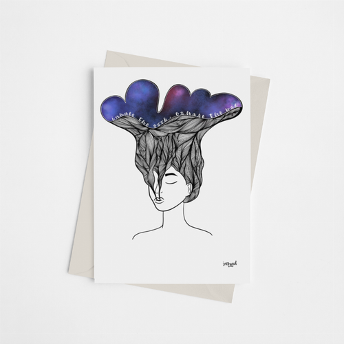 Inhale the Good - Greeting Card