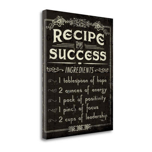 Life Recipes II Wrapped Canvas Print Living Room Wall Art