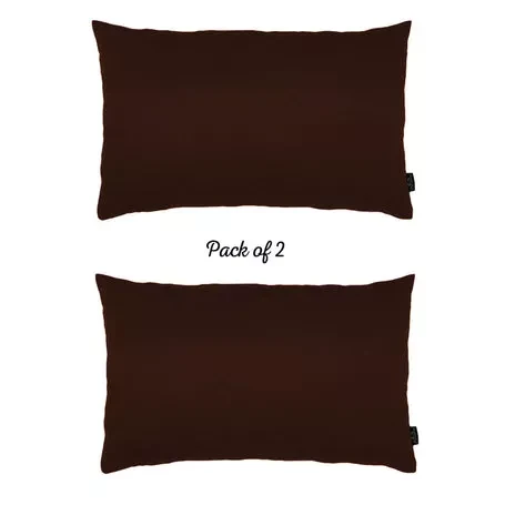 Farmhouse Square and Lumbar Solid Color Throw Pillow Covers Set