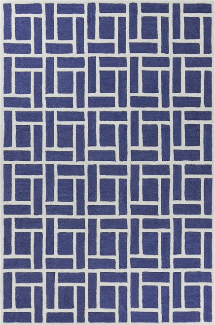 3'3" x 5'3" Wool Indigo Area Rug