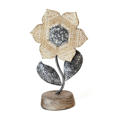 Boho Metal Table Top Flower