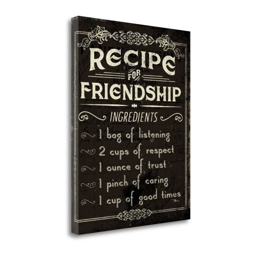 Life Recipes III Wrapped Canvas Print Living Room Wall Art