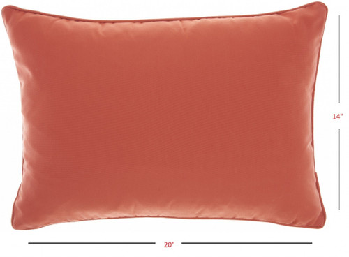 Coral Indoor Outdoor LumbarThrow Pillow