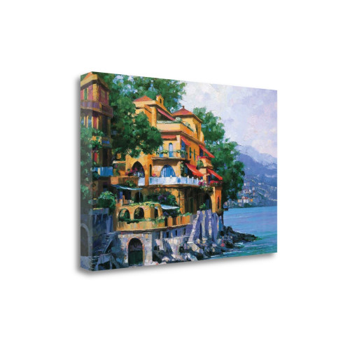 Portofino Villa 4 Wrapped Canvas Print Living Room Wall Art