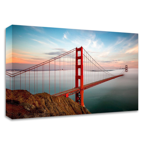 "Into The Mist" Wrapped Canvas Print Wall Art