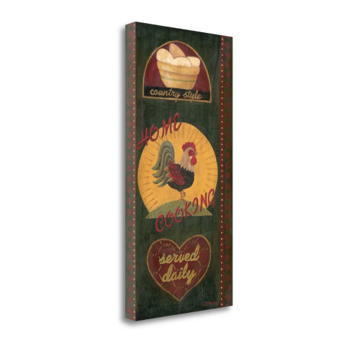 Home Cooking Wrapped Canvas Print Living Room Wall Art