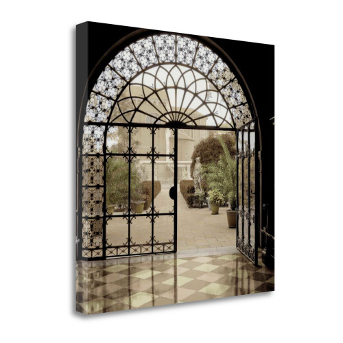 Courtyard In Venezia 2 Wrapped Canvas Print Wall Art