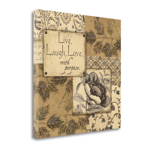 Live Laugh Love 1 Wrapped Canvas Print Living Room Wall Art