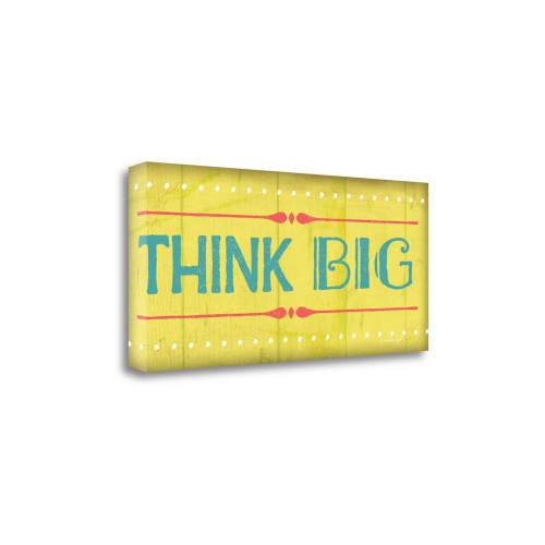 Think Big 1 Wrapped Canvas Print Living Room Wall Art