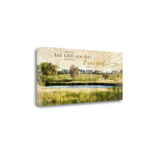 And God Saw That It Was Good 4 Wrapped Canvas Print Living Room Wall Art