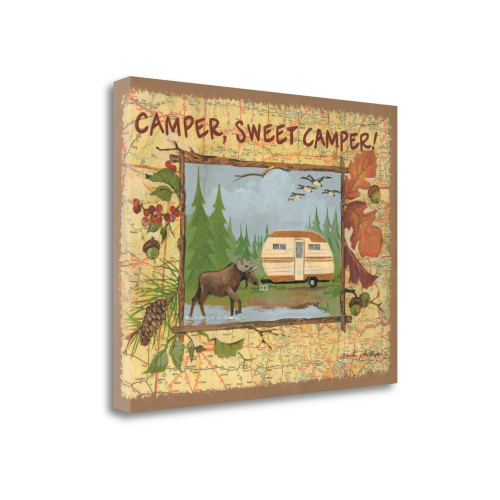 Camper Sweet Camper 1 Wrapped Canvas Print Living Room Wall Art
