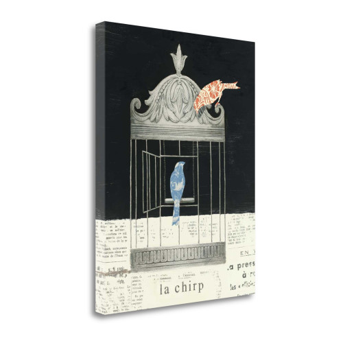 La Chirp 2 Wrapped Canvas Print Living Room Wall Art