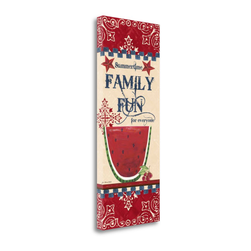 Family Fun 1 Wrapped Canvas Print Living Room Wall Art