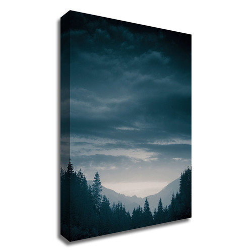 "Blue Mountains Iv" Wrapped Canvas Print Wall Art