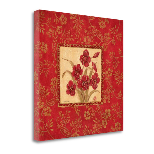 Callas In Red 1 Wrapped Canvas Print Living Room Wall Art