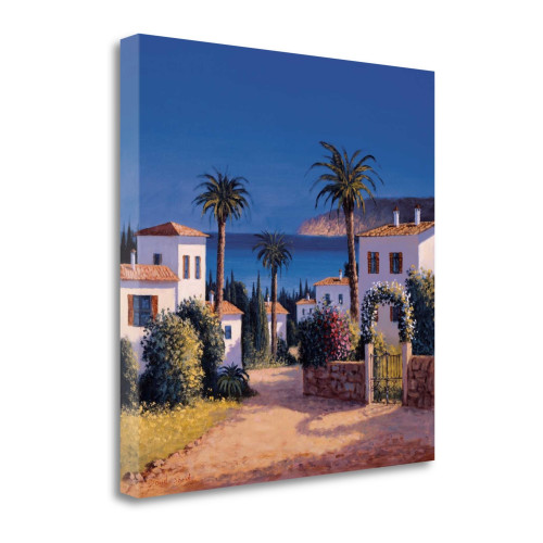 Mediterranean Morning Shadows Ii Wrapped Canvas Print Wall Art