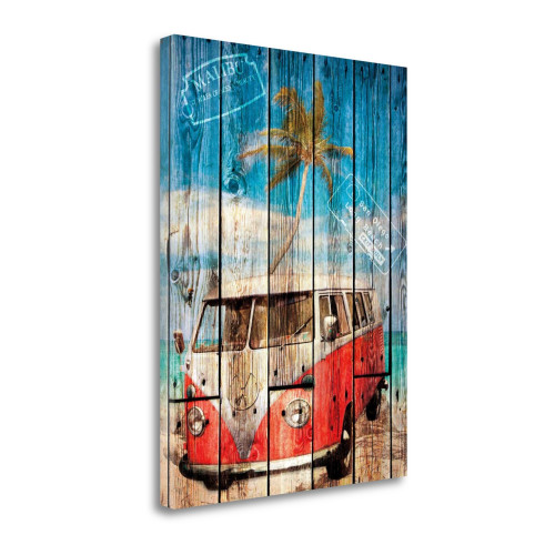 La Playa 2 Wrapped Canvas Print Living Room Wall Art