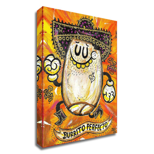 "Burrito Perfecto" Wrapped Canvas Print Wall Art