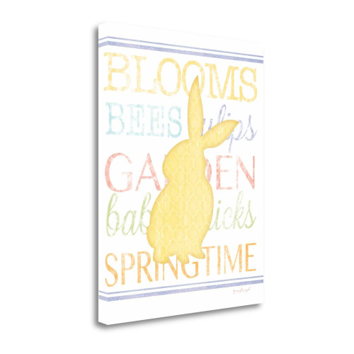 Bunny IV Wrapped Canvas Print Living Room Wall Art