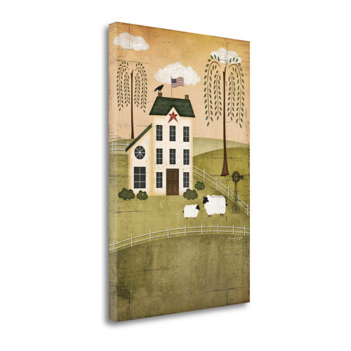 Primitive House 3 Wrapped Canvas Print Living Room Wall Art