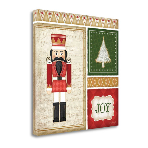 Nutcracker Joy 2 Wrapped Canvas Print Living Room Wall Art