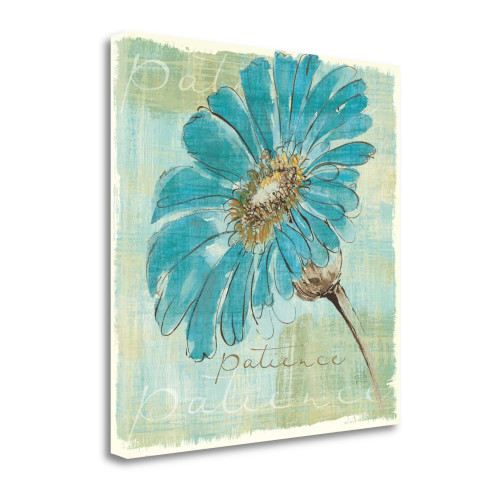 Spa Daisies II Wrapped Canvas Print Living Room Wall Art