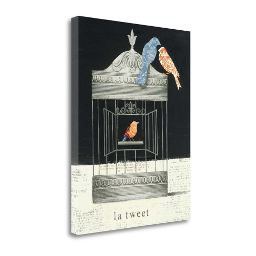 La Tweet 2 Wrapped Canvas Print Living Room Wall Art