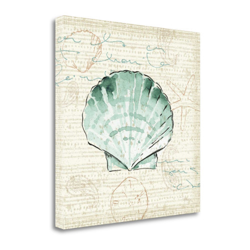 Ocean Prints II Wrapped Canvas Print Living Room Wall Art