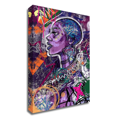 "Black Is Love" Wrapped Canvas Print Wall Art