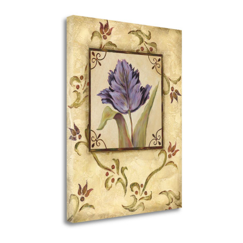 Purple Tulip 4 Wrapped Canvas Print Living Room Wall Art