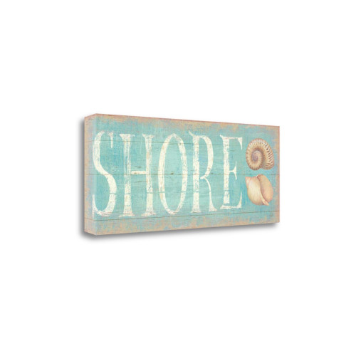 Pastel Shore 1 Wrapped Canvas Print Living Room Wall Art