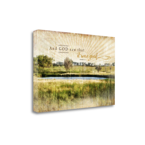 And God Saw That It Was Good 6 Wrapped Canvas Print Living Room Wall Art