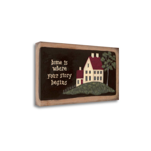 Home Is Where Stories Begin 1 Wrapped Canvas Print Living Room Wall Art