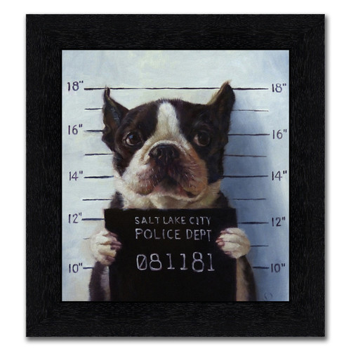 "Busted" Black Framed Print Wall Art