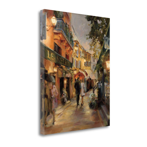 Evening In Paris 5 Wrapped Canvas Print Living Room Wall Art