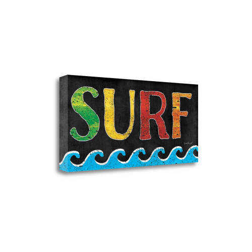 Surf 2 Wrapped Canvas Print Living Room Wall Art