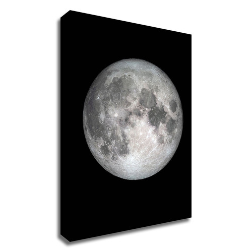 The Moon Wrapped Canvas Print Wall Art