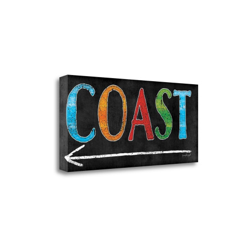 Coast 2 Wrapped Canvas Print Living Room Wall Art