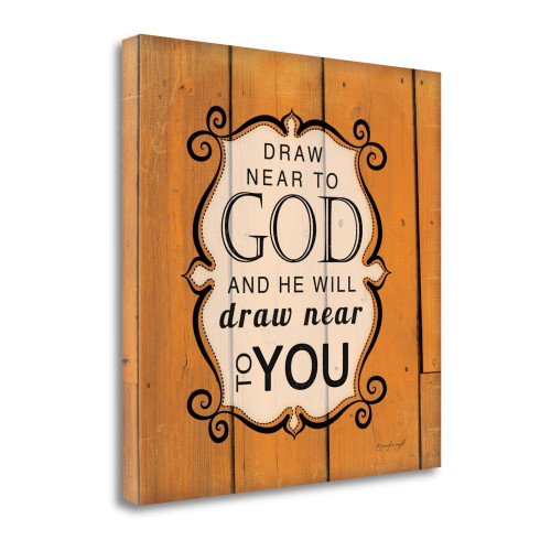Draw Near To God 1 Wrapped Canvas Print Living Room Wall Art