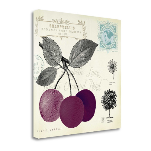 Cherry Notes 1 Wrapped Canvas Print Living Room Wall Art