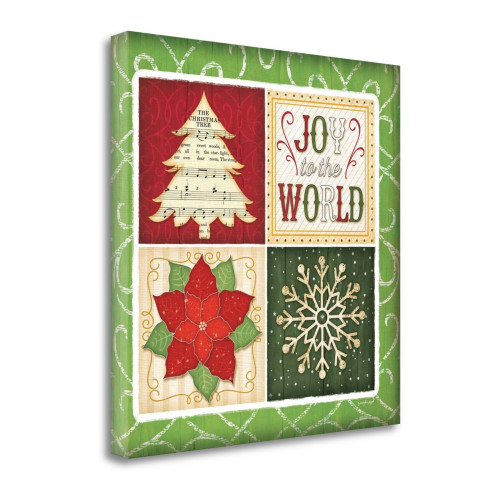 Joy To The World 11 Wrapped Canvas Print Living Room Wall Art