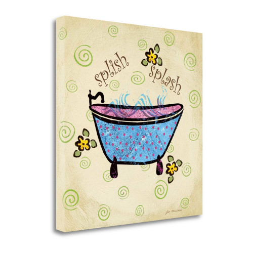 Splish Splash 2 Wrapped Canvas Print Living Room Wall Art
