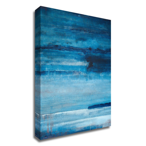 "Ocean Blue" Wrapped Canvas Print Wall Art