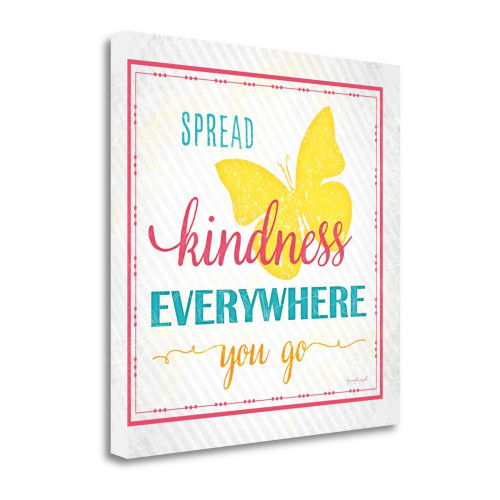 Spread Kindness 2 Wrapped Canvas Print Living Room Wall Art